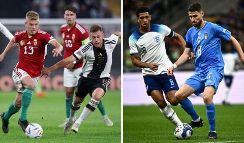 Alemania, Italia e Inglaterra, sufren en la Nations League.