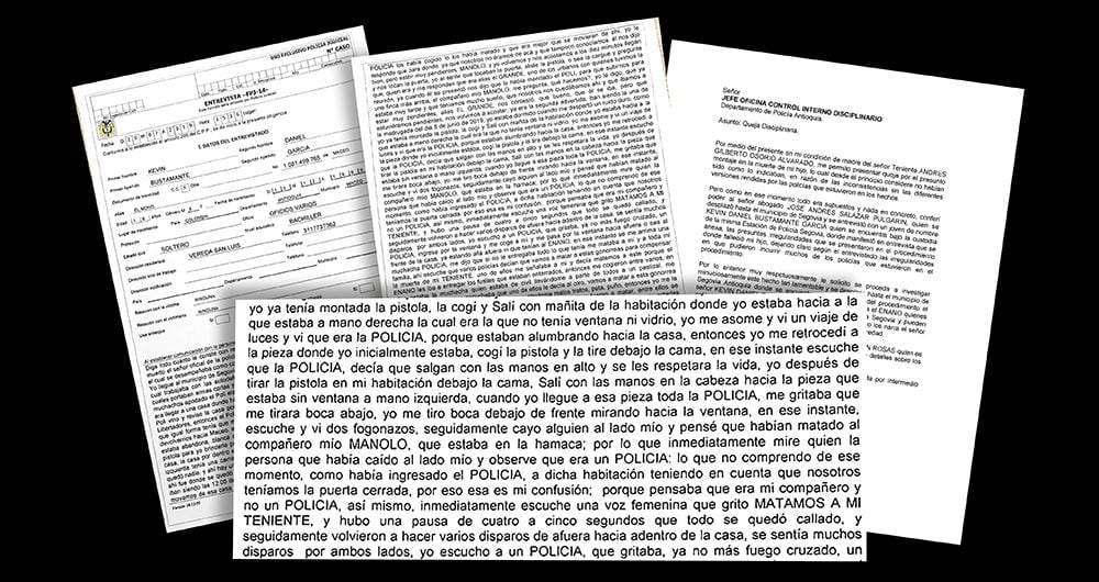 SEMANA obtuvo la declaración del testigo clave en el caso del teniente Osorio, en el que se revelaría el montaje que hicieron varios policías para inculpar a otras personas del homicidio.