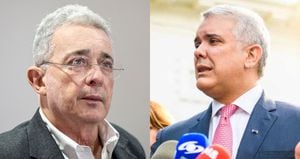 Álvaro Uribe y el presidente Iván Duque