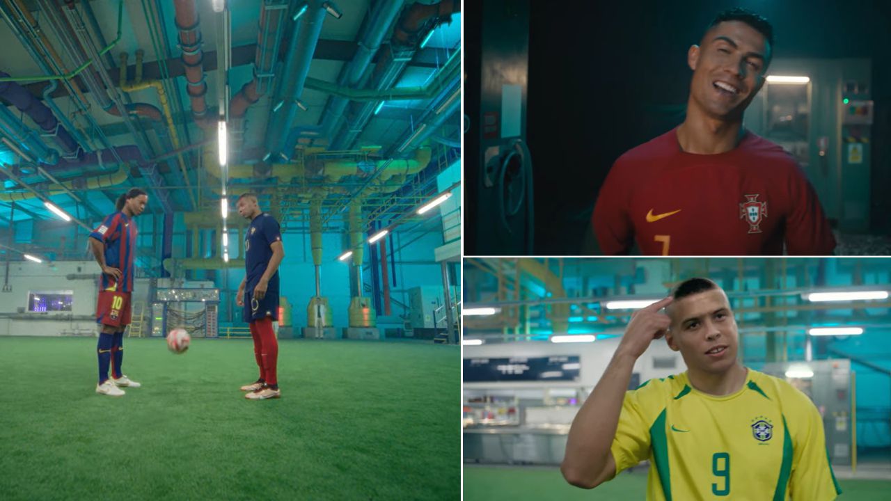 Elevado inventar Mal funcionamiento Ronaldinho vs. Mbappé vs. Ronaldo vs. Cristiano: el comercial más viral  camino a Qatar 2022