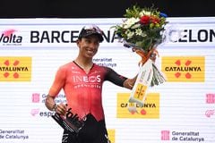 Egan Bernal terminó tercero en la Vuelta a Cataluña.