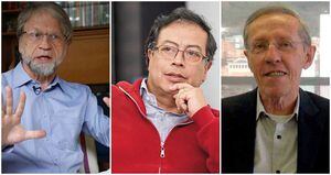 Antanas Mockus, exalcalde de Bogotá; Gustavo Petro, senador y Antonio Navarro Wolff, exgobernador de Nariño