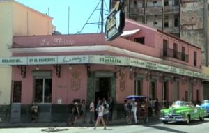 Bar Floridita en Cuba.