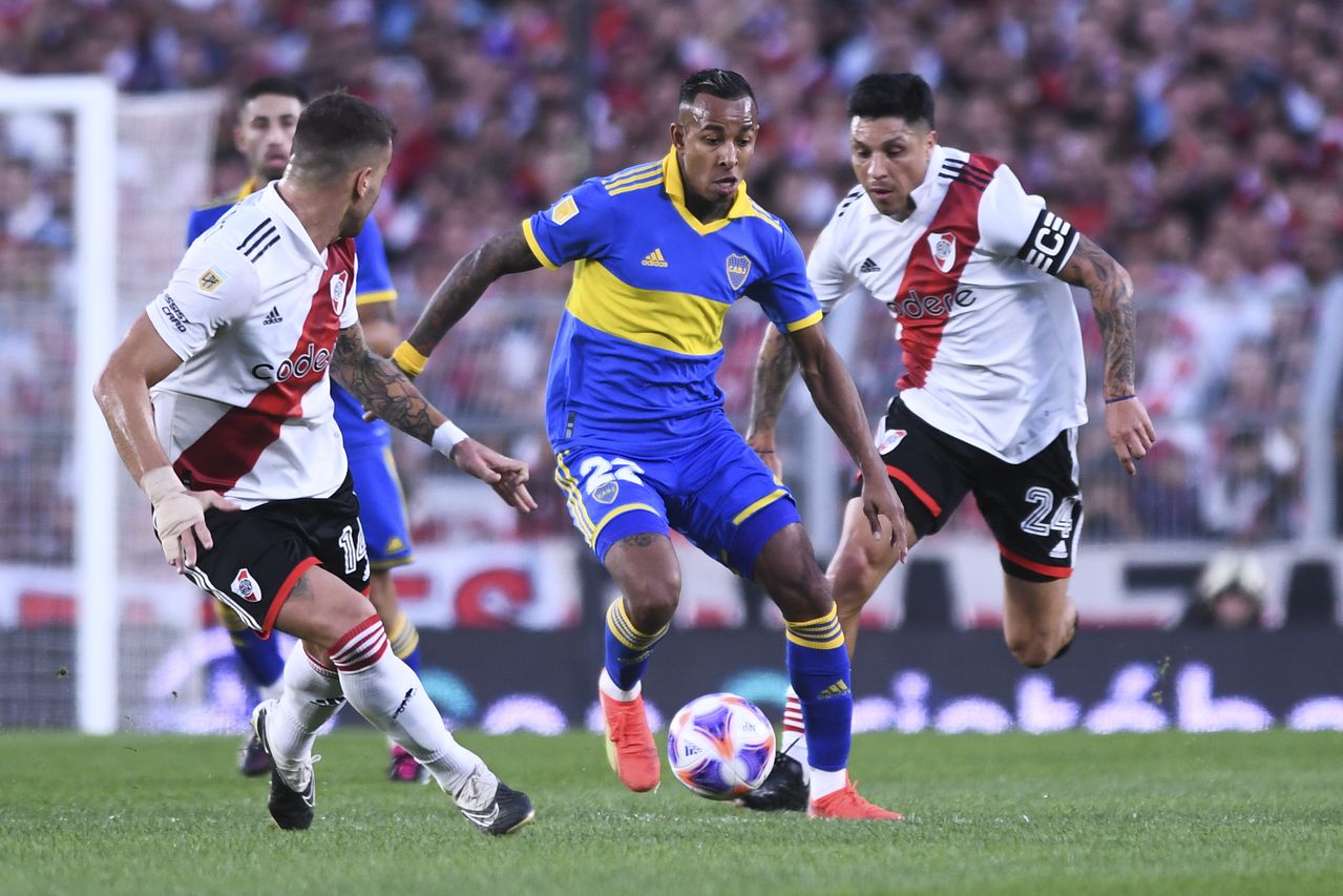 Sebastián Villa, delantero colombiano de Boca Juniors. Foto: Getty Images.