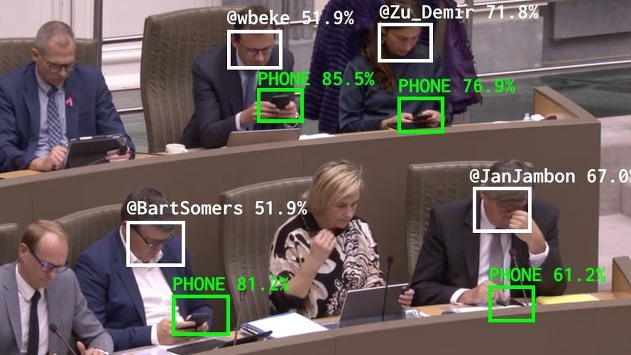 crean una IA que alerta si los políticos están mirando el móvil en las sesiones parlamentarias