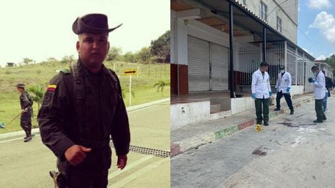 Patrullero Jaider Amador Quessep, asesinado en el sur de Barranquilla.