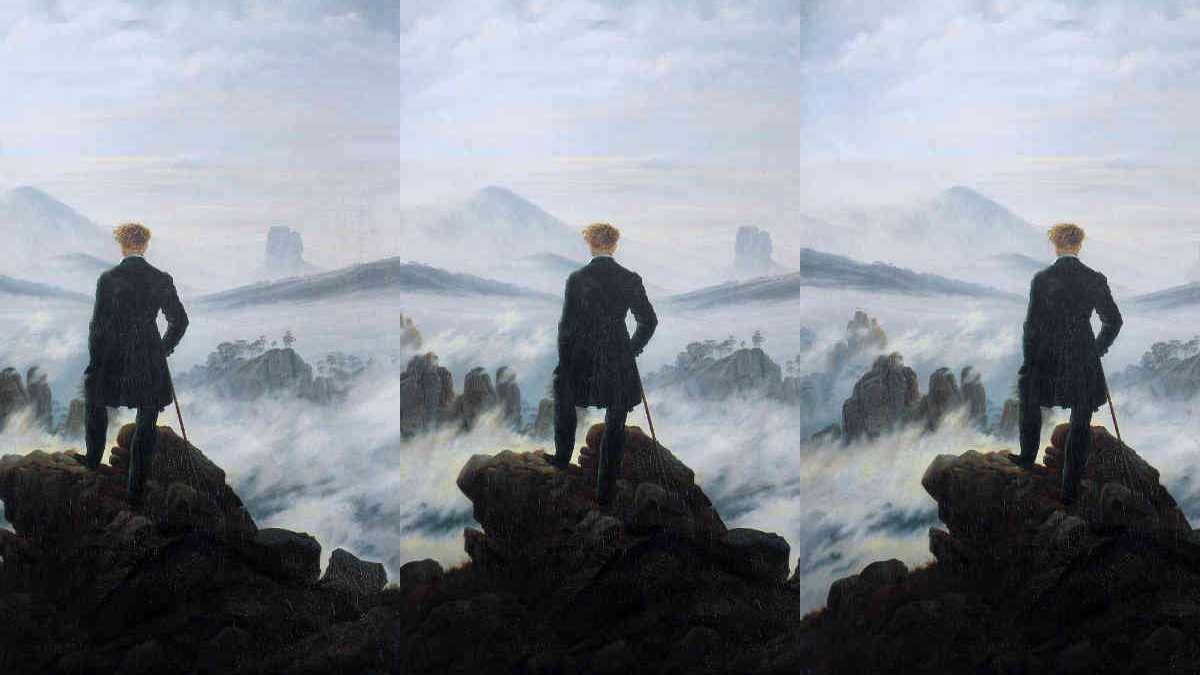 'El caminante sobre el mar de nubes' (1818) de Caspar David Friedrich.