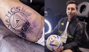 Lionel Messi se habría tatuado el balón de Catar 2022