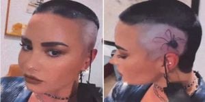 Demi Lovato sorprendió a sus seguidores con un tatuaje en su cabeza.