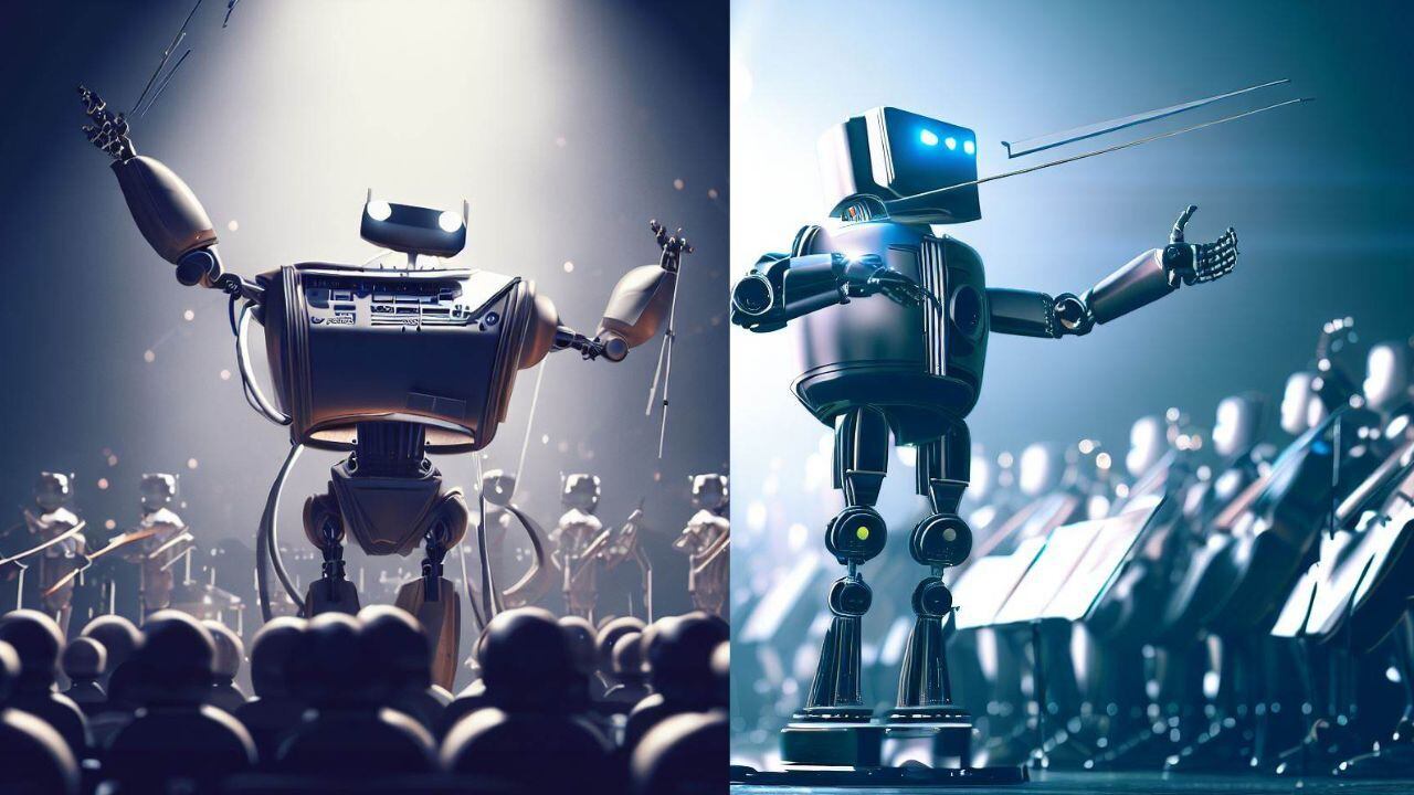 Un robot director de orquesta
