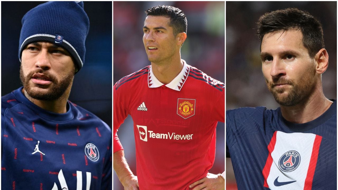 Neymar, Cristiano y Lionel Messi son tres de los 10 jugadores que más sueldo reciben en el mundo del fútbol.