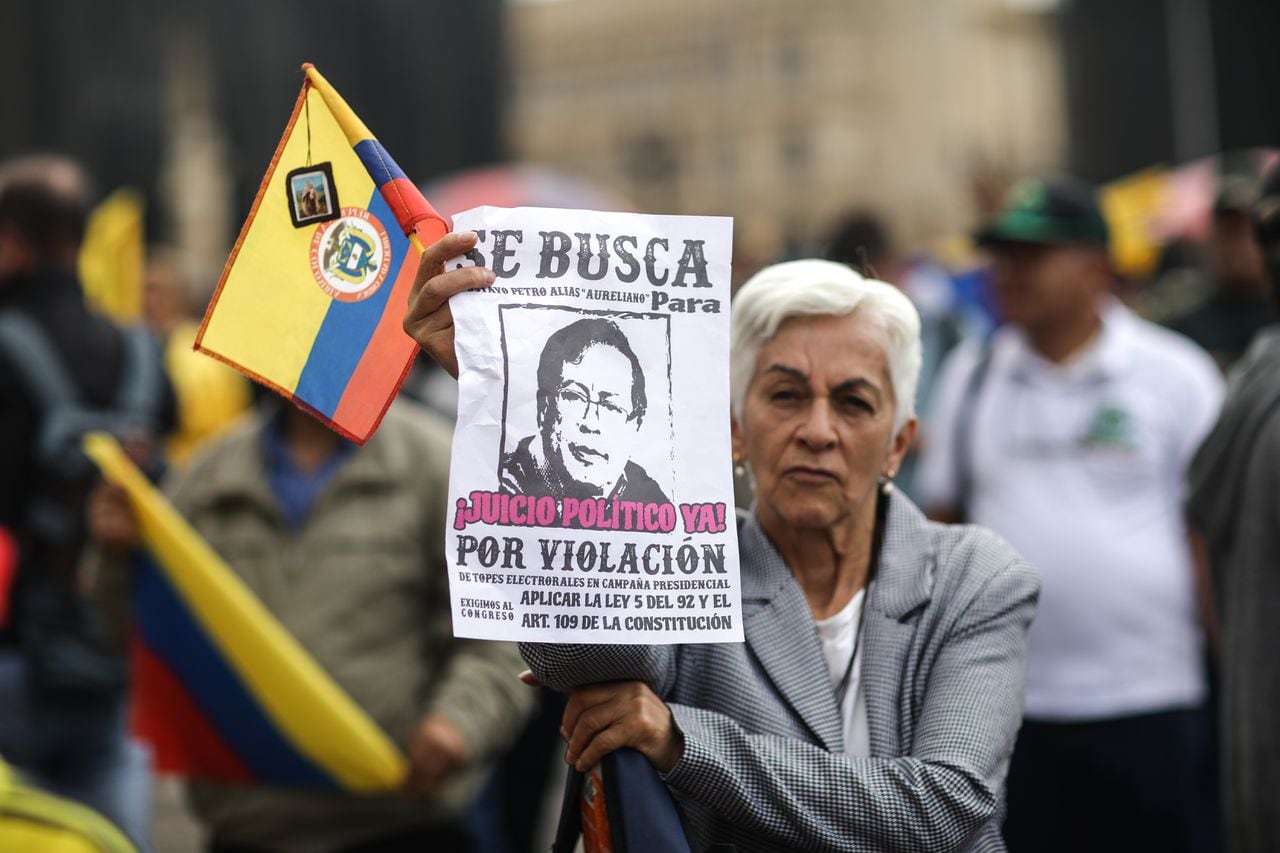 Marchas plantón en contra del presidente Gustavo Petro 
Elección de Fiscal, apoyo a la corte