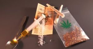 Drogas billete colombiano