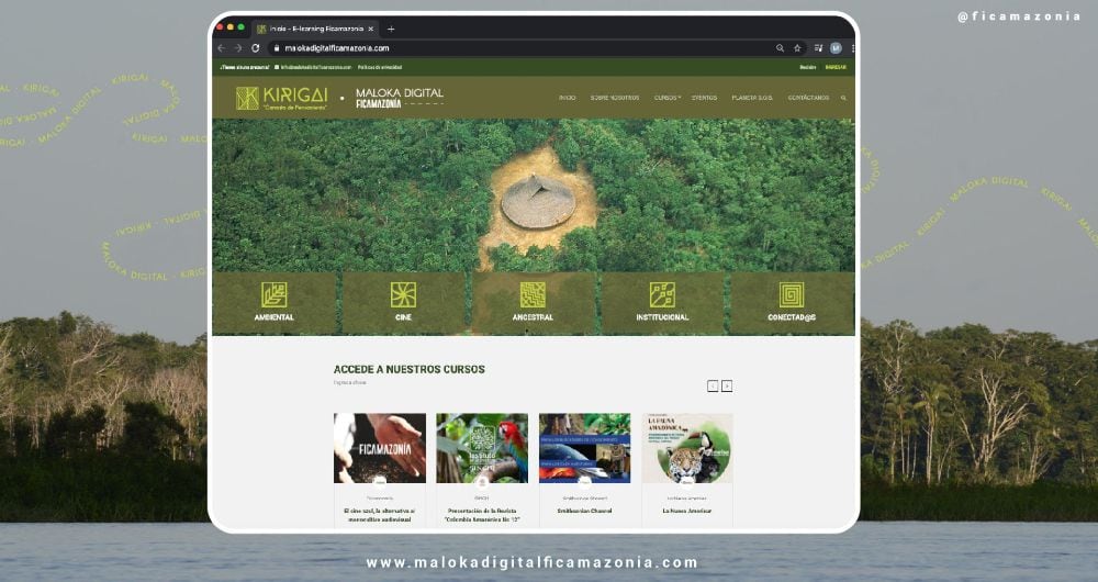 La Fundación Ficamazonía desarrolló 'Maloka Digital Ficamazonía - Kirigai Canasto de pensamiento', la primera plataforma educativa 100% virtual en Colombia, dedicada al estudio del bioma amazónico.