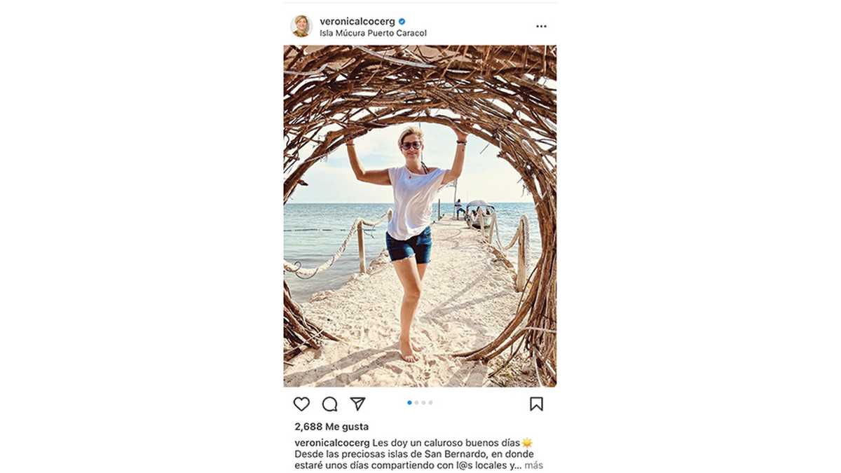 Verónica lanzó su cuenta de Instagram en enero y ya cuenta con cerca de 400.000 seguidores. 