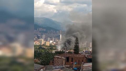 Incendio en fábrica de Medellín