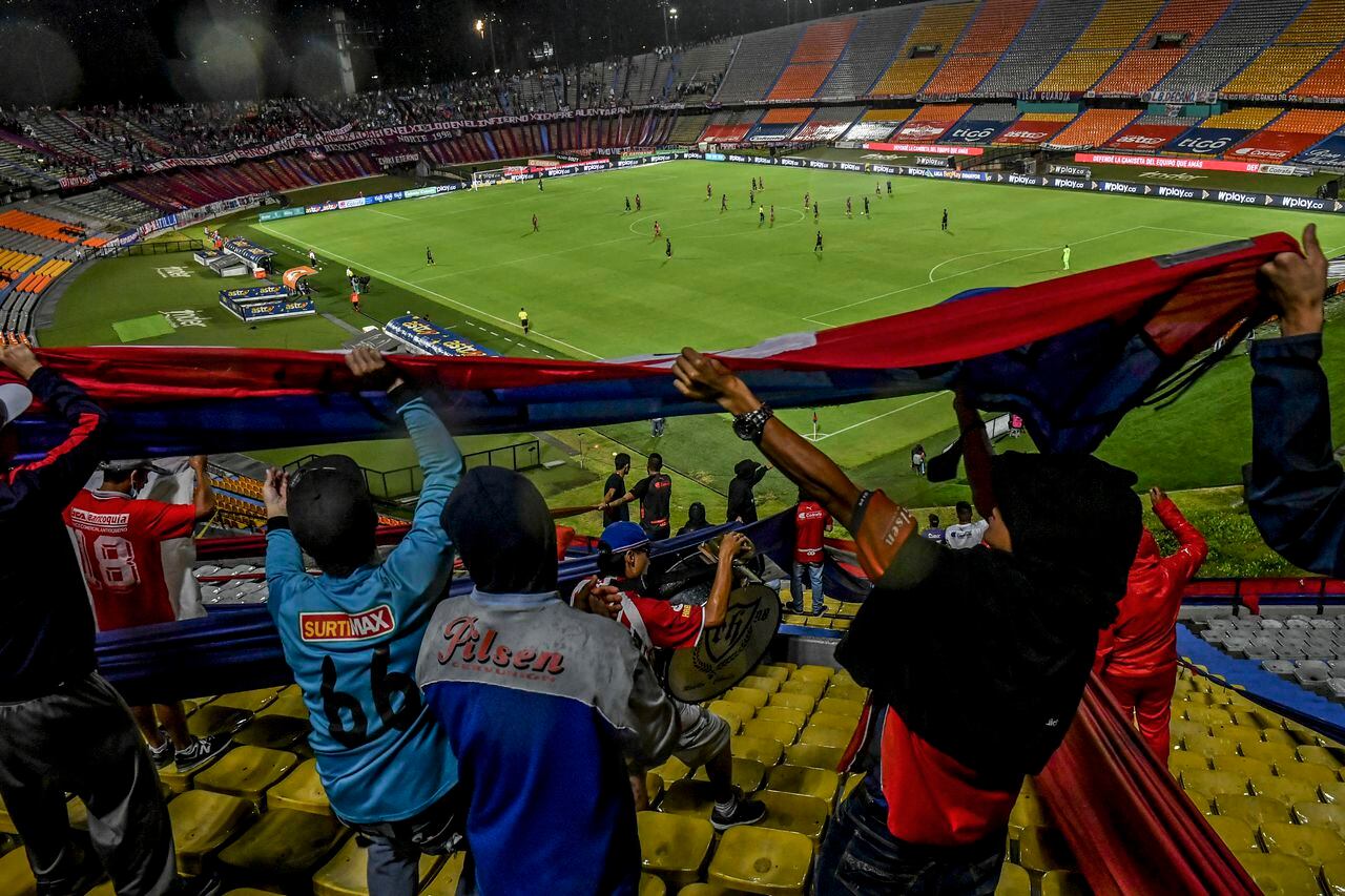 Imagen del estadio Atanasio Girardot en un partido del Deportivo Independiente Medellín.