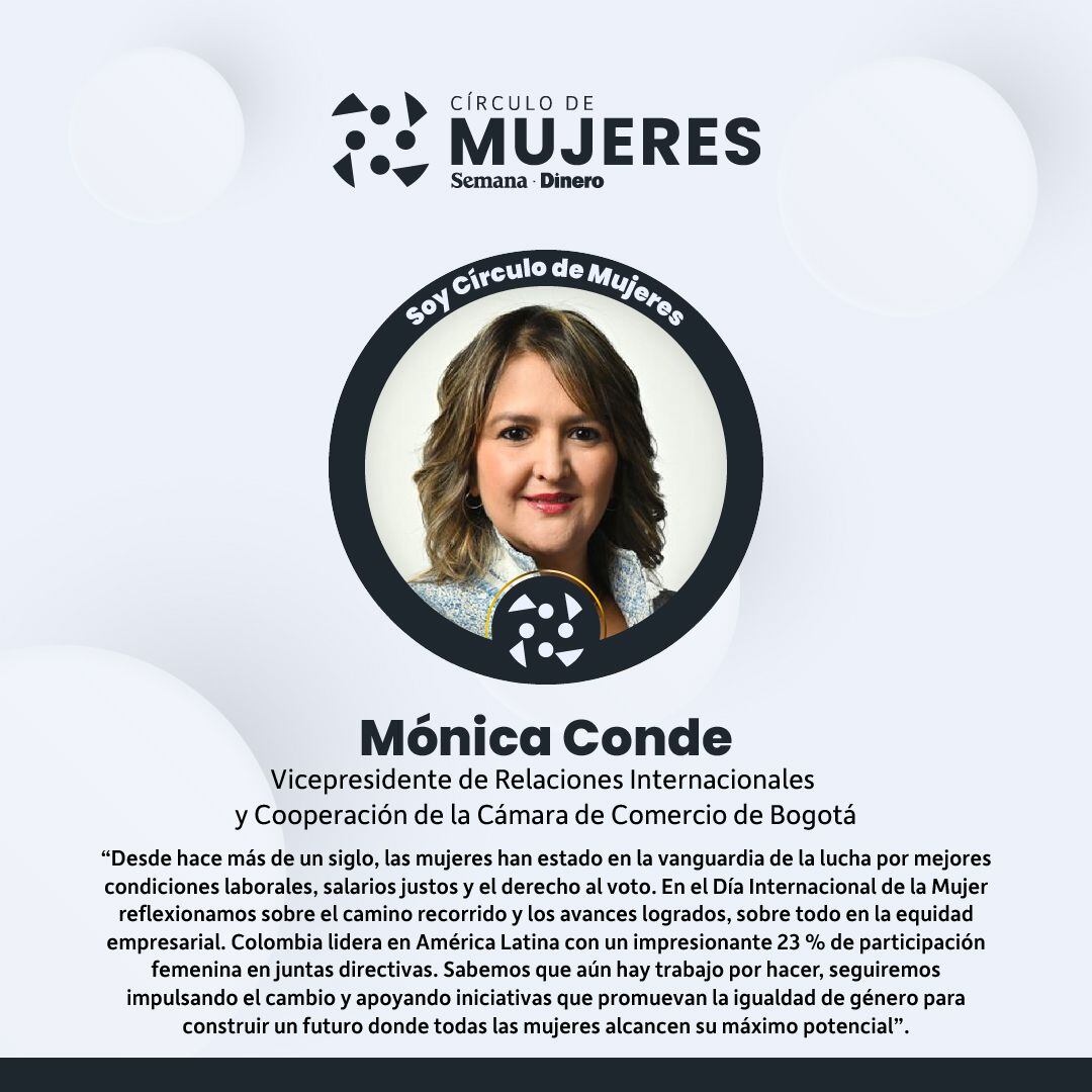 Mónica Conde, vicepresidente de Relaciones Internacionales y Cooperación de la Cámara de Comercio de Bogotá