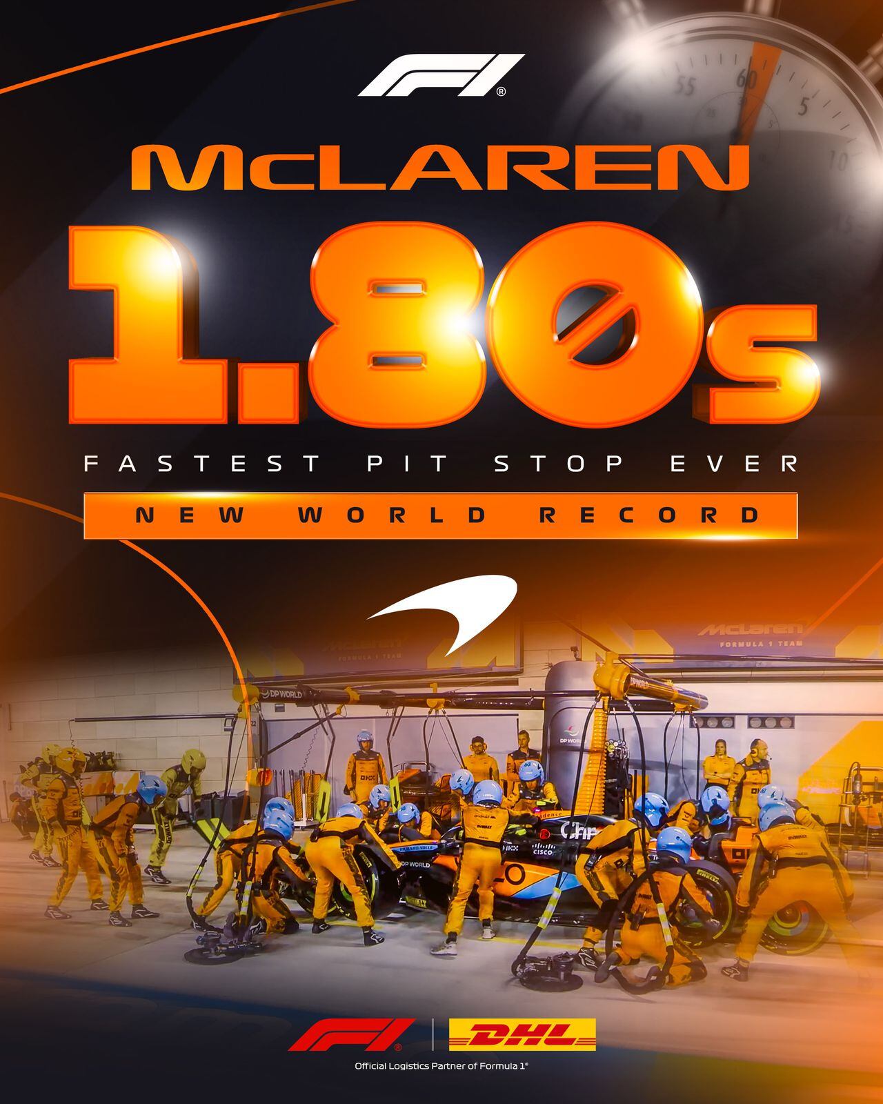 La Fórmula Uno confirmó el récord mundial que ahora tiene McLaren.