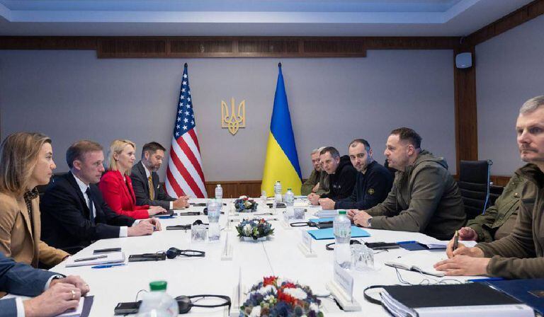En Kiev, Sullivan ha trasladado a los representantes ucranianos el respaldo de Estados Unidos a Ucrania en la defensa de su soberanía e integridad territorial