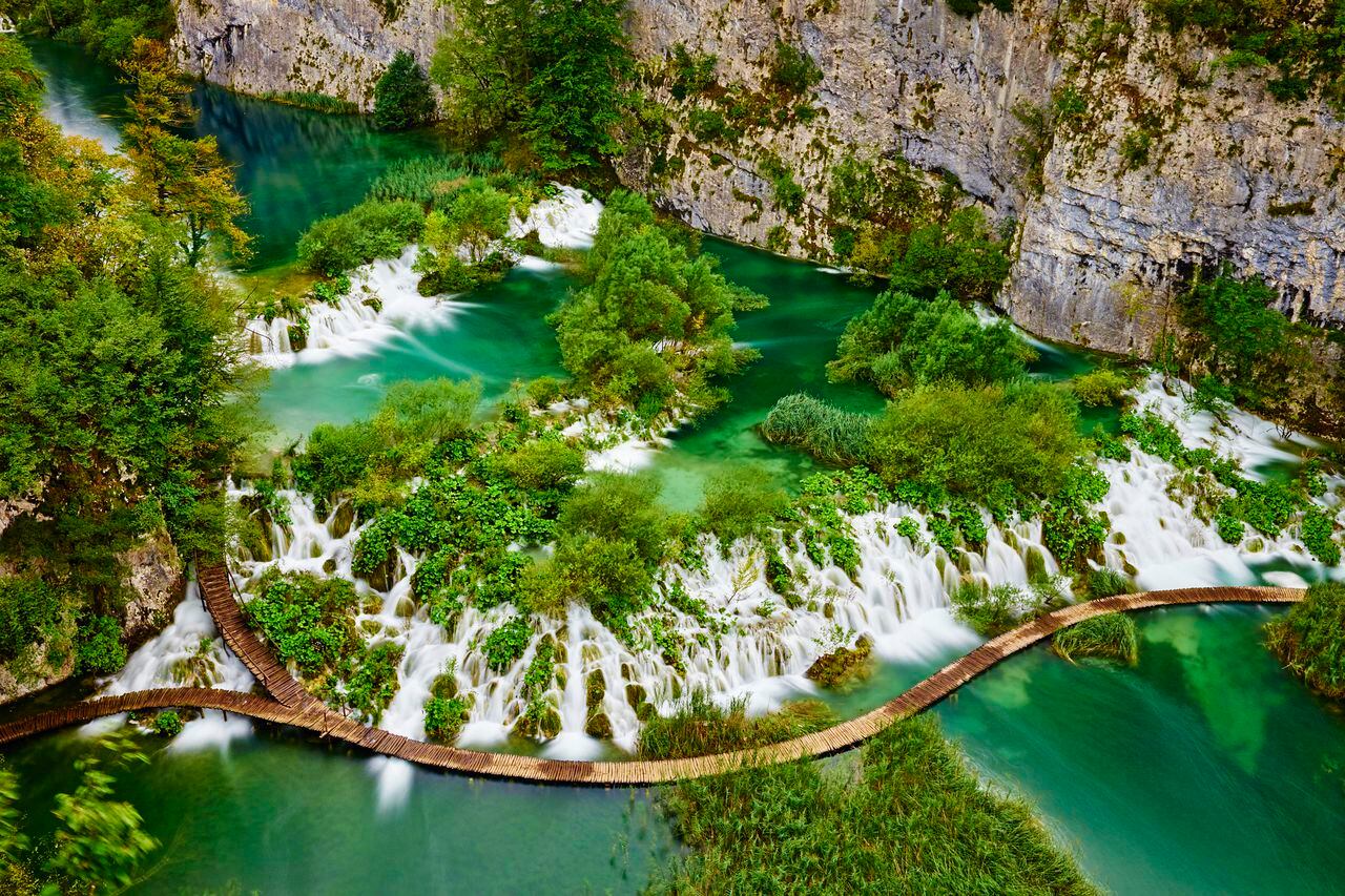 Parque Nacional de los lagos de Plitvice, Lagos Inferiores, Patrimonio Mundial de la Unesco