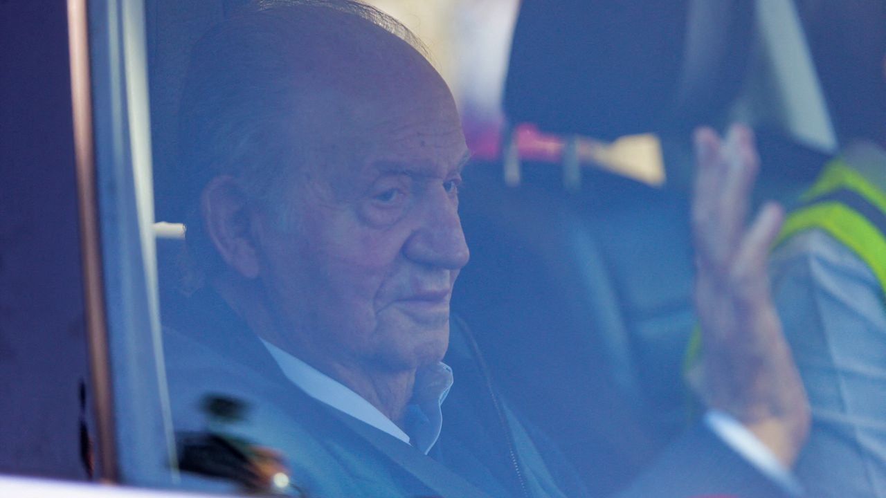 FILE PHOTO: Spain's former King Juan Carlos arrives in Spain