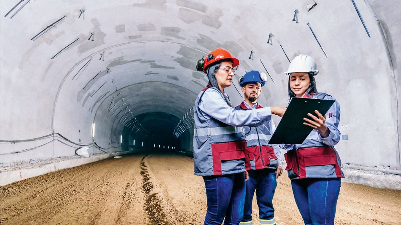 La compañía entró a ejecutar túneles en
Colombia como el del proyecto Conexión
Pacífico 1, el Túnel de Amagá.