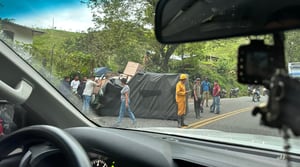 Camión sin frenos arrolló a cuatro menores en Antioquia.