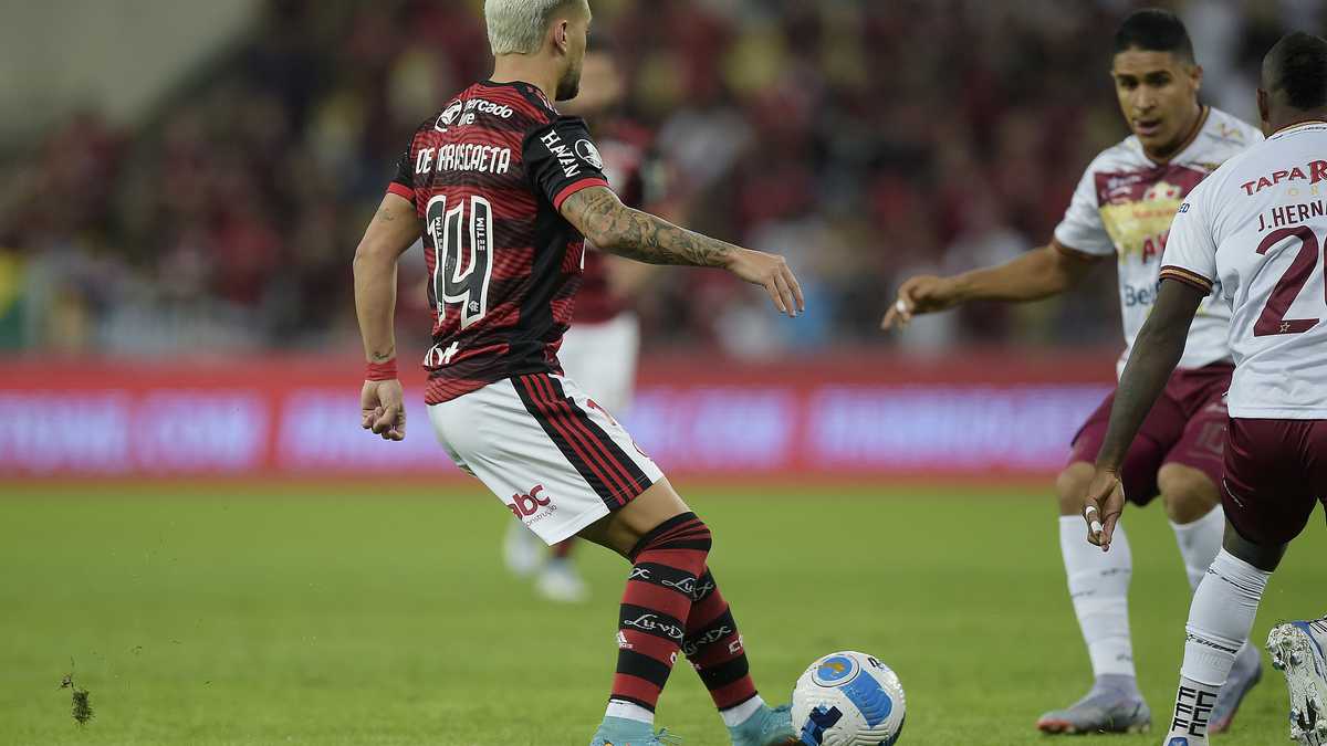 Flamengo goleó al Tolima y lo eliminó de la Copa Libertadores. Foto: Twitter Copa Libertadores.