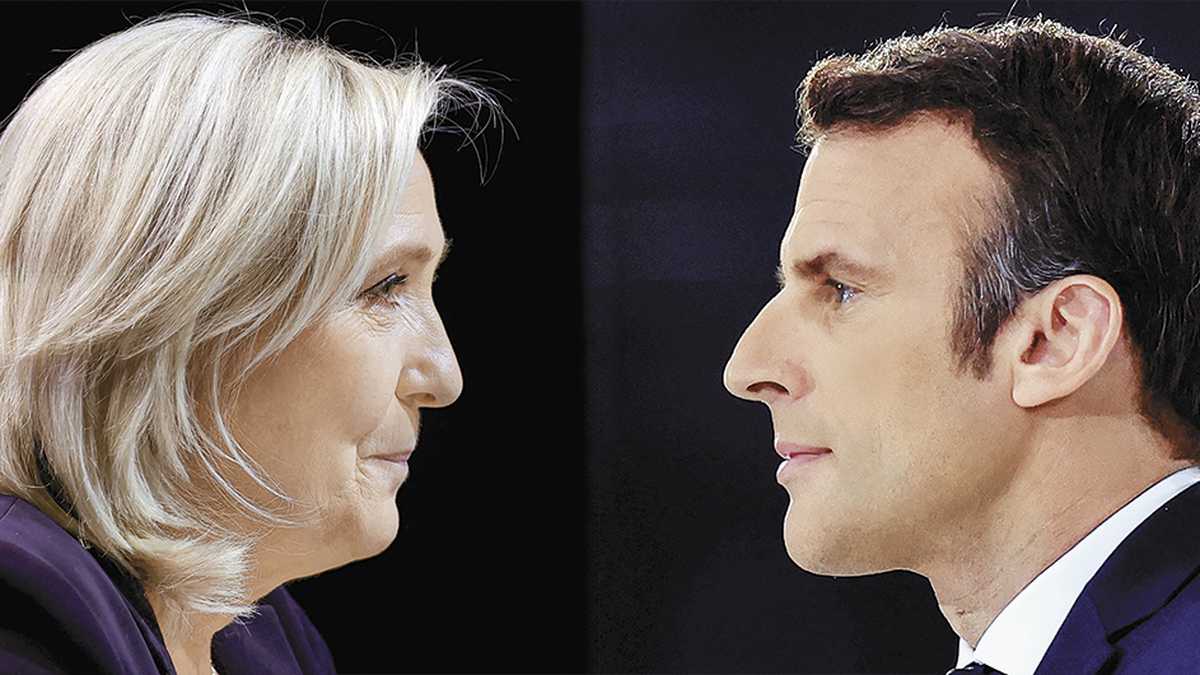 Marine Le Pen y Emmanuel Macron se enfrentarán nuevamente en una apretada segunda vuelta presidencial.