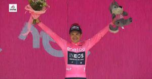 El ecuatoriano se vistió de rosa en la etapa 14