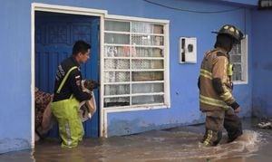 Inundación en Bosa producto de las fuertes lluvias. La Personería de Bogotá hizo presencia en el lugar.