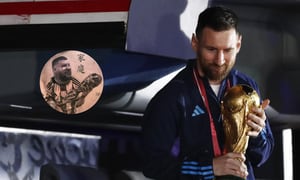 Messi, tatuaje.