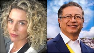 Margarita Rosa de Francisco le envía mensaje a Gustavo Petro durante su posesión como Presidente de la República.