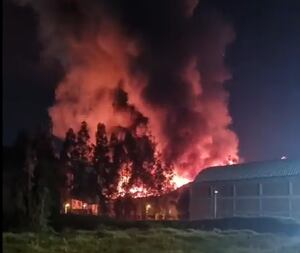 Incendio zona franca Tocancipá