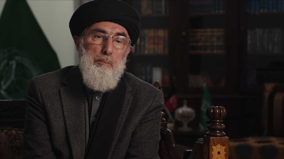 Turning Point: 9/11 and the War on Terror- Interview with Afghan Politician GULBUDDIN HEKMATYAR from episode THE SYSTEM WAS BLINKING RED, Season 1 of Turning Point: 9/11 and the War on Terror. Credit: Courtesy of NETFLIX / ©NETFLIX 2021