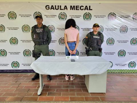 La ciudadana de 19 años enviaba fotos falsas a sus familiares para simular su supuesto secuestro. Foto: Cortesía para El País / Policía Metropolitana de Cali