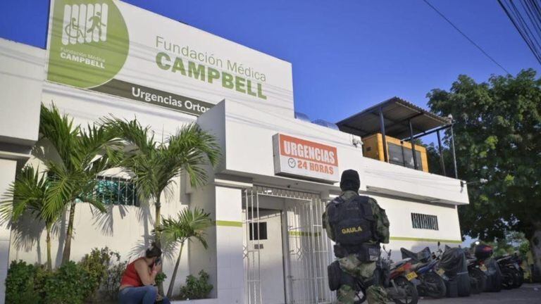 Tras el ataque, Padre e hijo fueron trasladados a la clínica Cambell de Barranquilla.