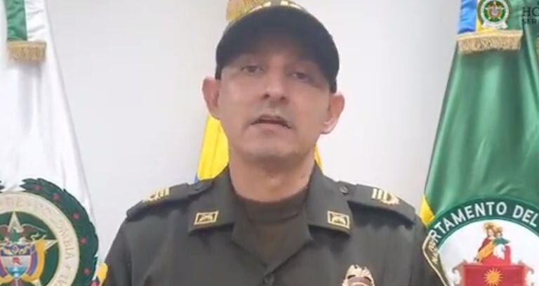 Clauder Cardona, comandante de la Policía de Chocó.