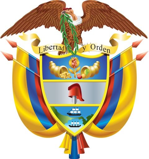 El escudo de Colombia es uno de los símbolos patrios representativos del territorio nacional.