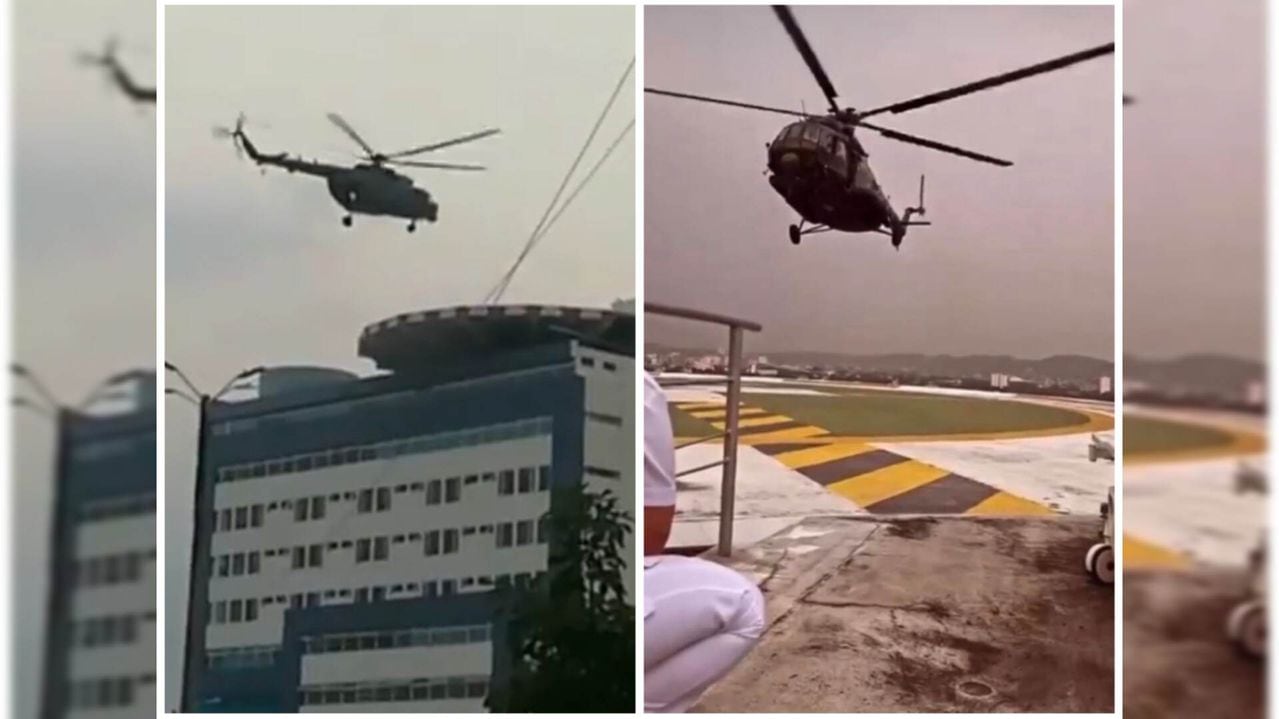 En helicópteros llegaron los soldados heridos a Cúcuta.