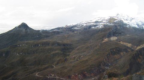Volcán Nevado del Ruiz este 26 de abril.