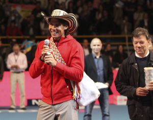 Rafael Nadal visitó Colombia en 2011