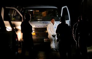 Nueve delicuentes y cuatro policías resultaron muertos en el enfrentamiento en México. (Photo by ULISES RUIZ / AFP)