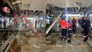 ¡Grave accidente! Cayó el cielo raso del centro comercial Diamante en Medellín