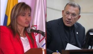 Ministra Mery Gutiérrez y el senador Roy Barreras