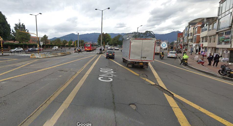 El accidente ocurrió en la calle 80 con carrera 58, en el noroccidente de Bogotá.
