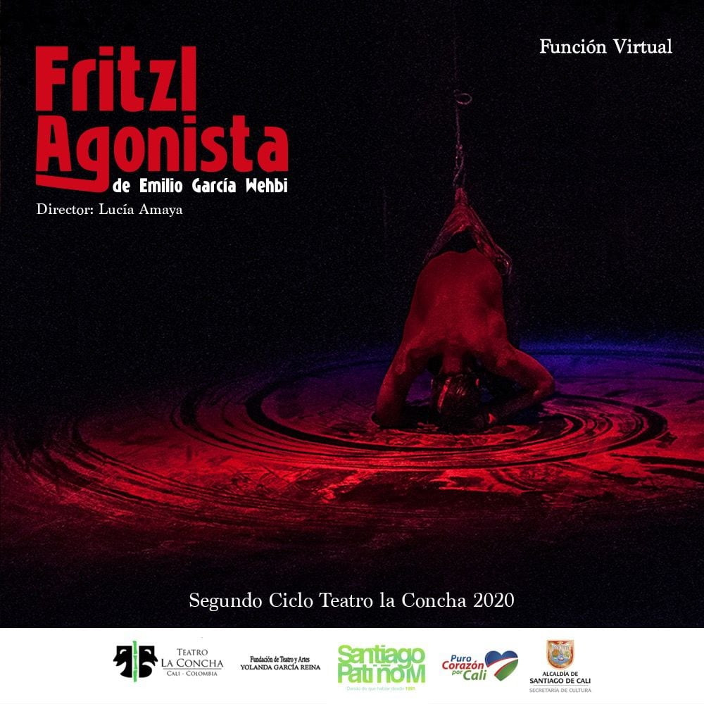 Afiche de la obra “Fritzl Agonista” en el Teatro La Concha de Cali.