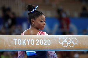 Simone Biles en los Juegos Olímpicos de Tokio 2020