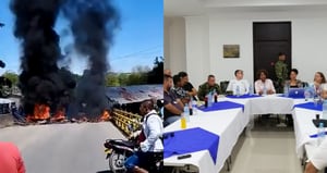 Bloqueos en El Bagre, Antioquia, y mesa de diálogos de mineros con el Gobierno nacional en Cáceres.
